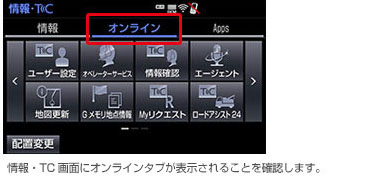 対象ナビの確認方法